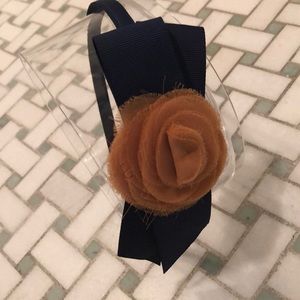 Flower and bow headband